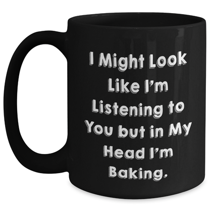 Baking Gifts for Him, Funny Quote Dad Mug, Unique Father's Day Unique Gifts from Men, Black Coffee Mug for Baking Enthusiasts - Main