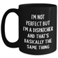 Dispatcher Humor Gifts from Family to Dispatcher Friends - Funny Black Coffee Mug for Father's Day - Main