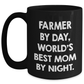 Funny Farmer Gifts from Mom to Dad's Favorite Coffee Mug Black, Father's Day Unique Gifts for Men - Main