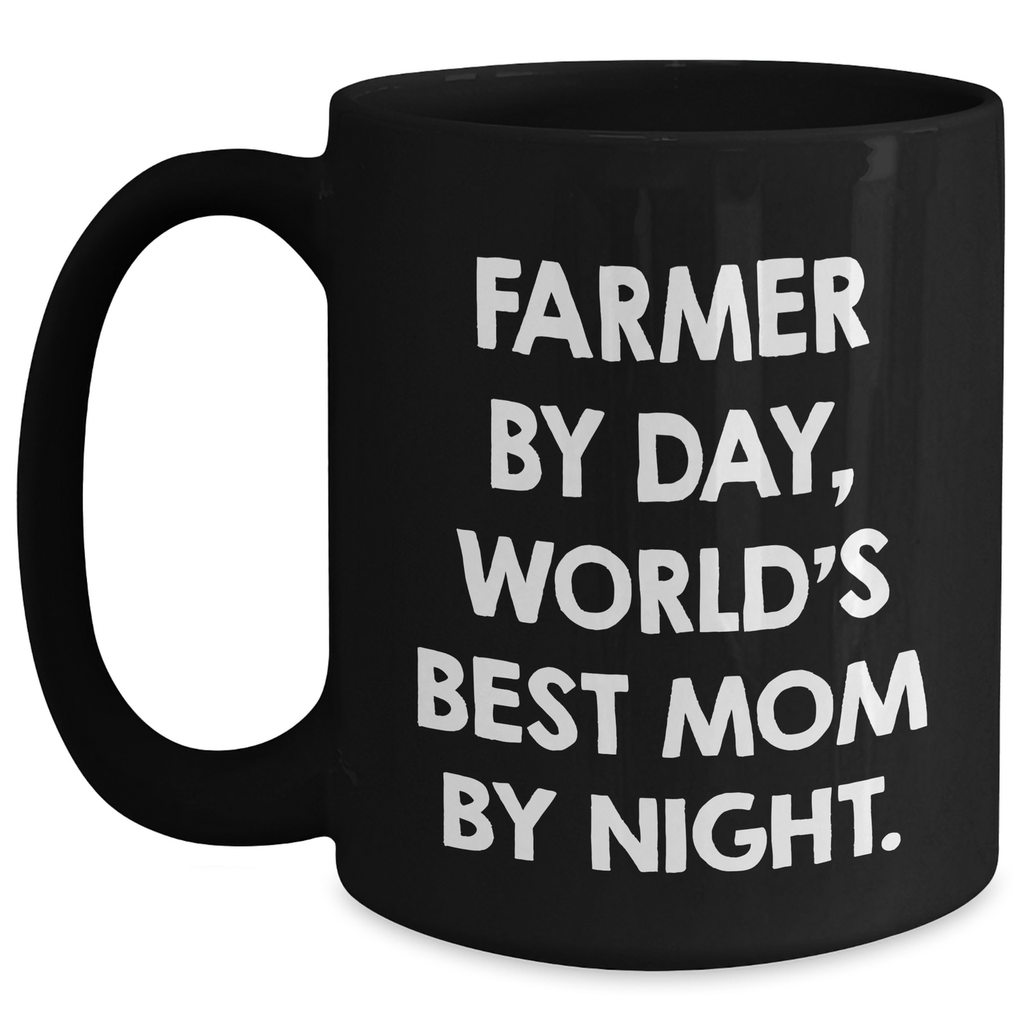 Funny Farmer Gifts from Mom to Dad's Favorite Coffee Mug Black, Father's Day Unique Gifts for Men - Main