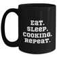 Funny Cooking Quotes Black Coffee Mugs, Gifts from Men to Cooking Enthusiast Friends, 11oz or 15oz Microwave and Dishwasher Safe for Father's Day - Main