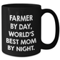 Funny Farmer Gifts from Mom to Dad's Favorite Coffee Mug Black, Father's Day Unique Gifts for Men - Additional
