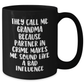Funny Grandma Gifts, They Call Me Grandma Because Partner In Crime Makes Me Sound Like A Bad Influence, Black Coffee Mug for Grandma, Graduation Unique Gifts from Family and Friends - Additional