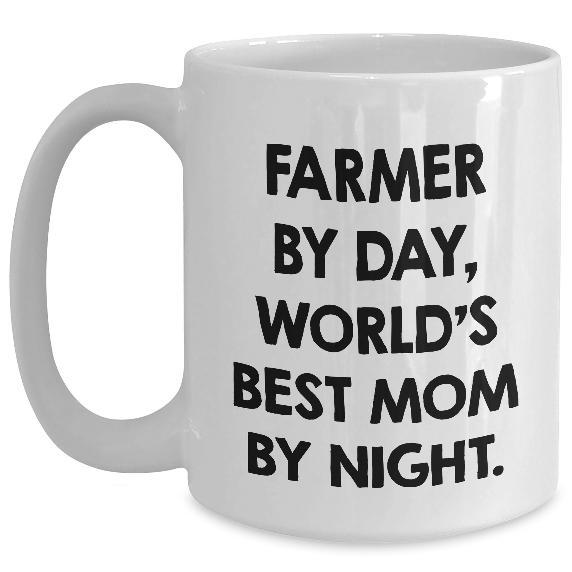 Farmer's Delight, Funny Quote, Gifts from Friends, Gifts for Farmer, White Coffee Mug, Father's Day Unique - Main