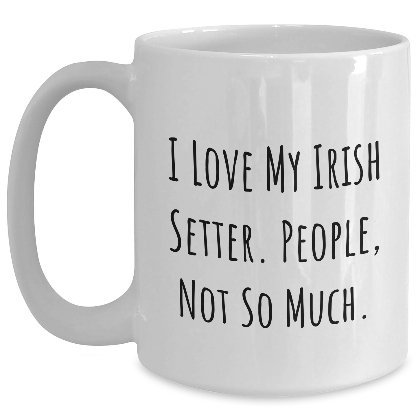 Irish Setter Dog Lovers Funny Gifts from Friends for Men, White Coffee Mug for Father's Day - Main