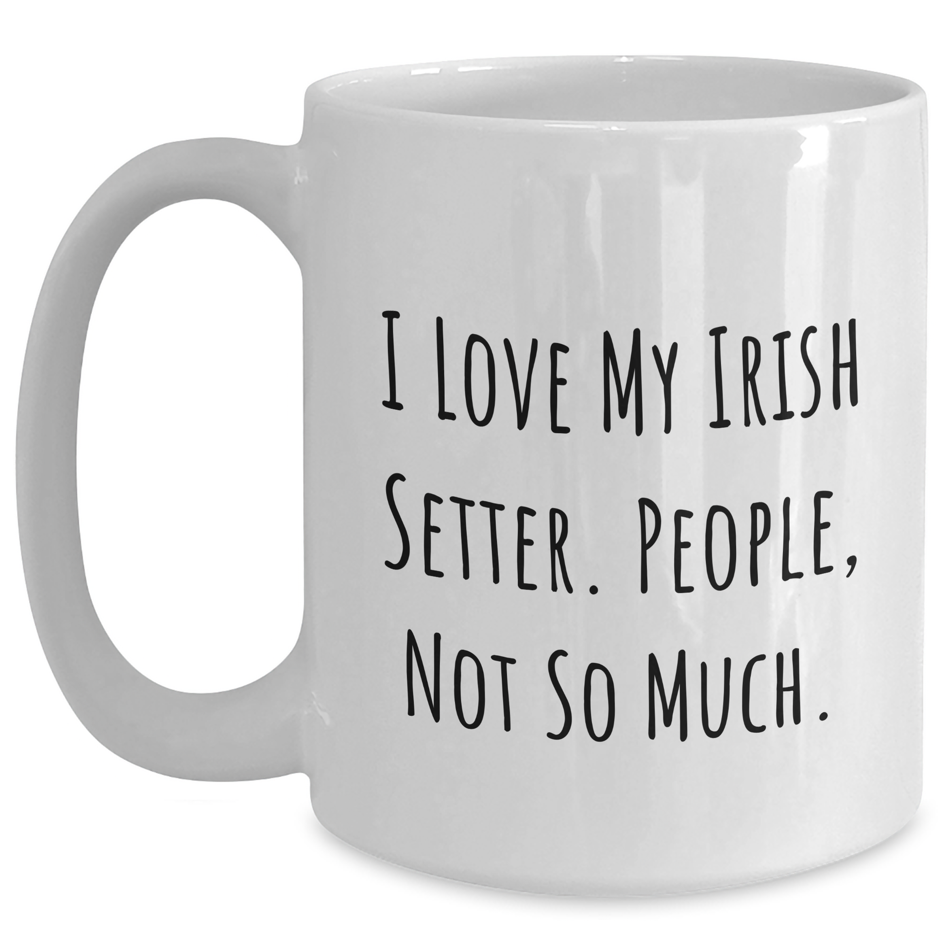 Irish Setter Dog Lovers Funny Gifts from Friends for Men, White Coffee Mug for Father's Day - Main