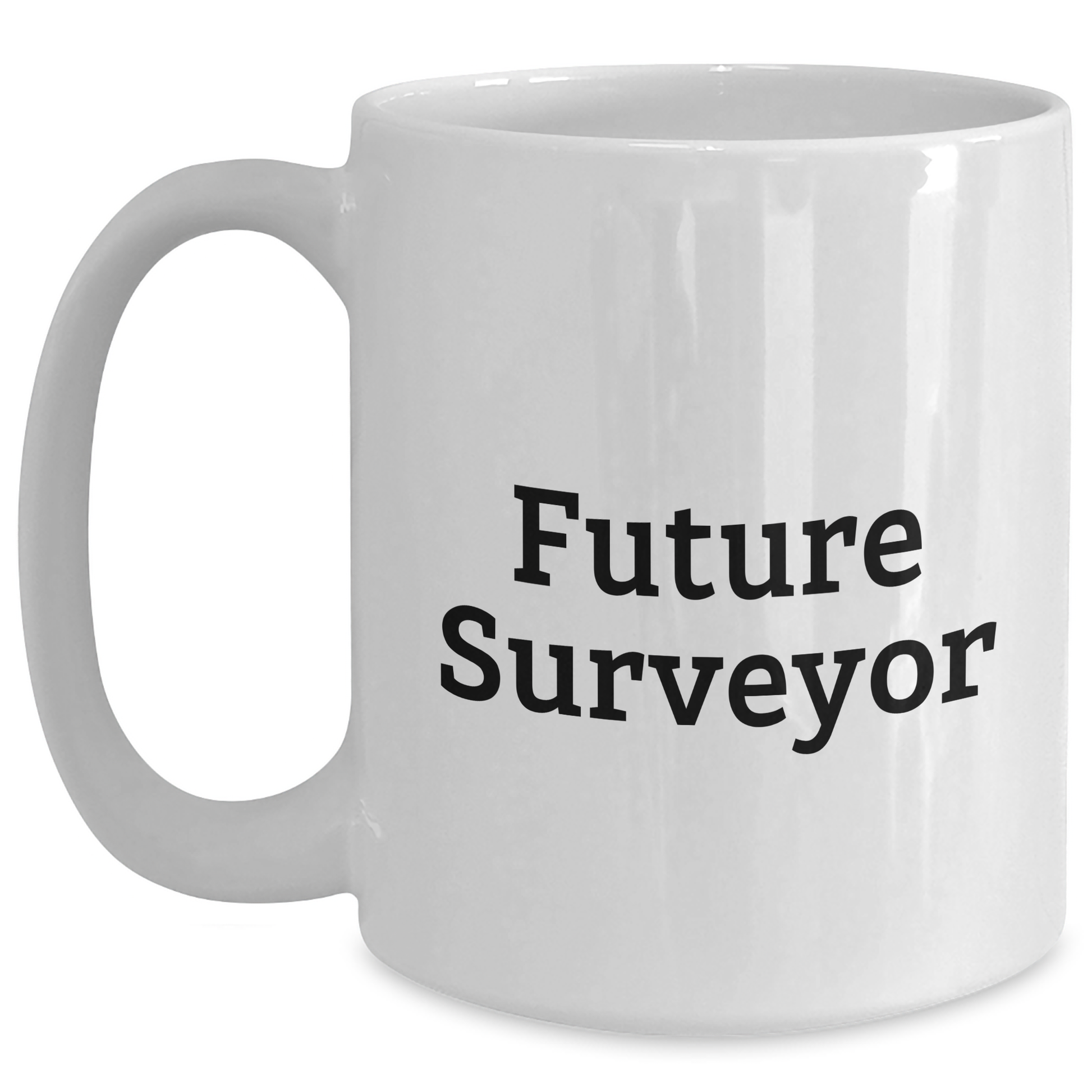 Funny Future Surveyor Quote Gifts for Surveyor Enthusiasts - White Coffee Mug, Gifts from Family, Gifts for Surveyor, Mother's Day Unique Gifts - Main