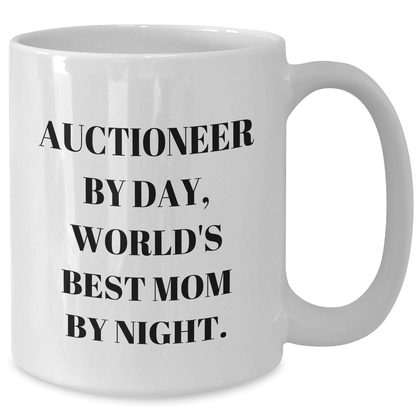 Funny Auctioneer Quotes Gifts for Men from Family, Unique White Coffee Mug for Father's Day - Additional