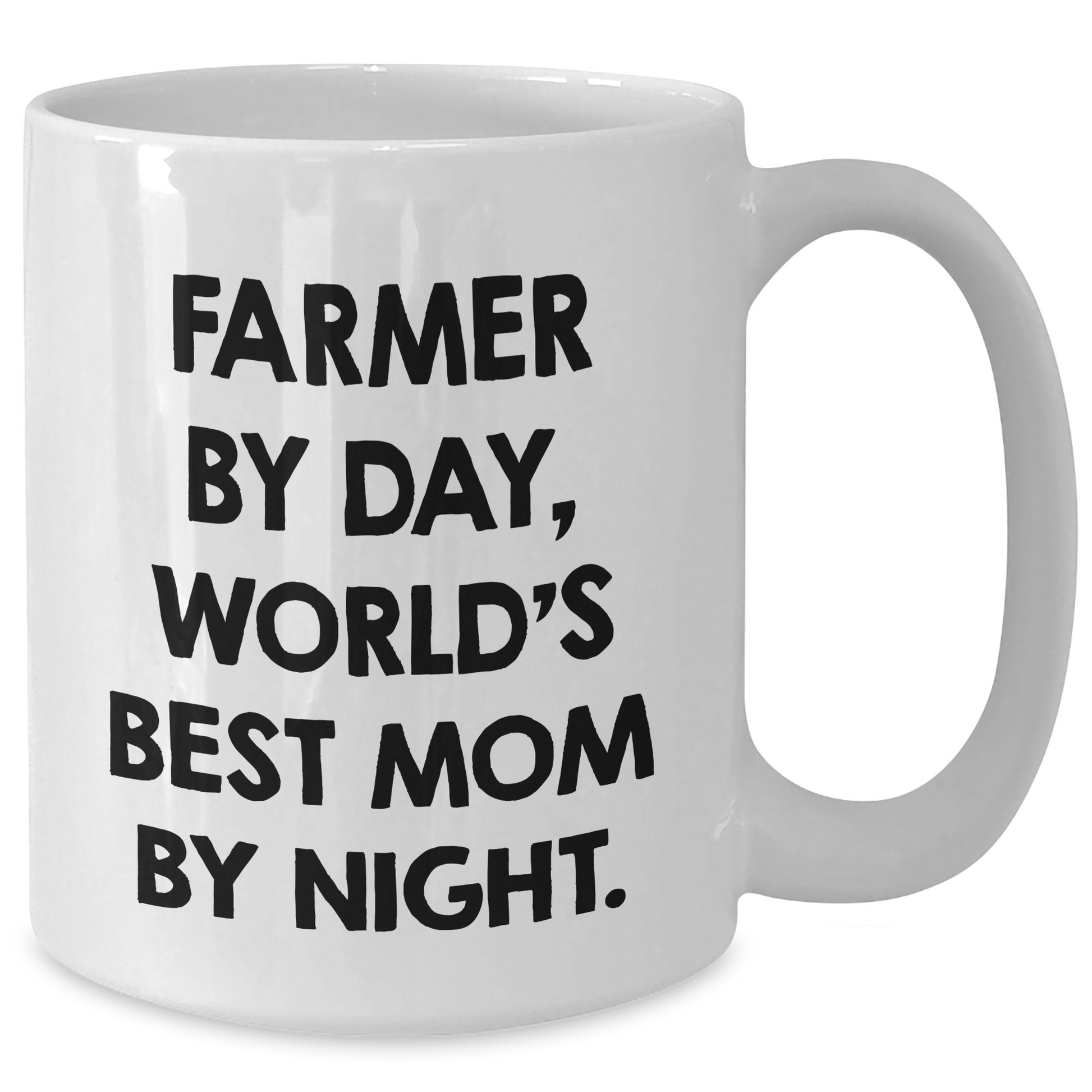 Farmer's Delight, Funny Quote, Gifts from Friends, Gifts for Farmer, White Coffee Mug, Father's Day Unique - Additional