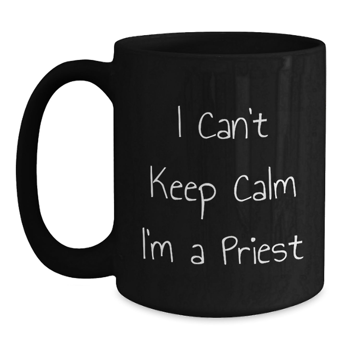 Funny Priest Gifts, Men, Christmas Unique Gifts, I'm A Priest Black Coffee Mug, Perfect - Main