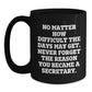 Funny Secretary Quote Black Coffee Mugs Christmas Unique Gifts from Friends and Family - Main