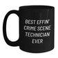 Gifts from Men for Crime Scene Technician Enthusiasts, Funny Black Coffee Mug for Work, Unique Christmas Unique Gifts for Him - Main