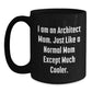 Funny Architect Mom Black Coffee Mug, Ideal Gift for Architect Friends and Family on Christmas Morning, Gifts from Mom, Unique Architect Christmas Unique Gifts - Main