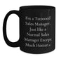 Funny Sales Manager Gifts for Men, Black Ceramic Coffee Mug, Perfect for Sales Team Christmas Unique Gifts from Friends - Main