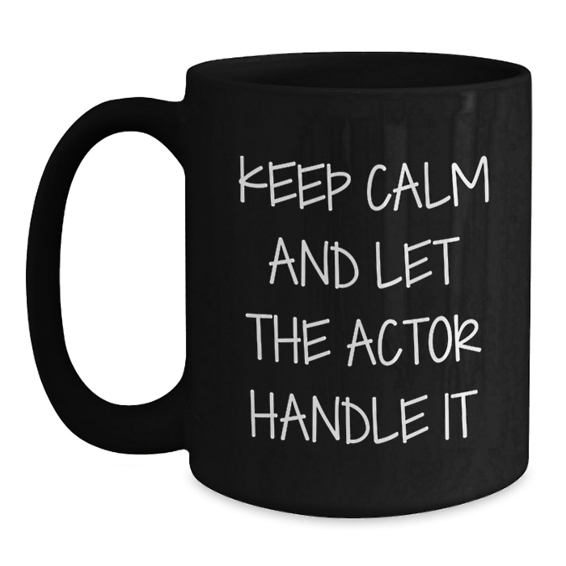 Fun Actor Black Coffee Mugs for Actor Enthusiasts Gifts from Friends, Christmas Unique Gift Ideas for Actor Lovers - Main