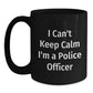 Funny Police Officer Gifts from Friends for Men - I'm A Police Officer Black Coffee Mug - Christmas Unique Mugs - Main