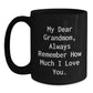 Funny Grandmom Gifts for Christmas Unique Black Coffee Mugs from Family to Mom - Main