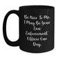Funny Law Enforcement Officer Gifts from Friends for Graduation - 'Be Nice To Me...' Black Coffee Mug - Main
