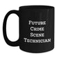 Crime Scene Technician Gifts, Funny Quote, Black Coffee Mug for Future Crime Scene Technician, Graduation Unique Gifts from Friends - Main