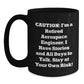 Funny Aerospace Engineer Gifts - Caution: Retired Engineer at Your Own Risk! Gifts from Friends to Aerospace Engineer Men - Main