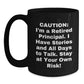 Principal's Warning: Funny Black Coffee Mug for Graduation, 'Caution: I'm A Retired Principal...' - Gifts from Family, Friends, Coworkers, and Men to Principal - Main