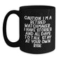 Watchmaker Gift for Men - Funny Quote Black Coffee Mug - Unique Christmas Unique Gifts from Family to Watchmaker Friends - Stay at Your Own Risk! - Main