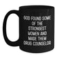 Funny Inspirational Drug Counselor Gifts from Women, Black Ceramic Coffee Mug, Perfect for Christmas Unique Presents - Main