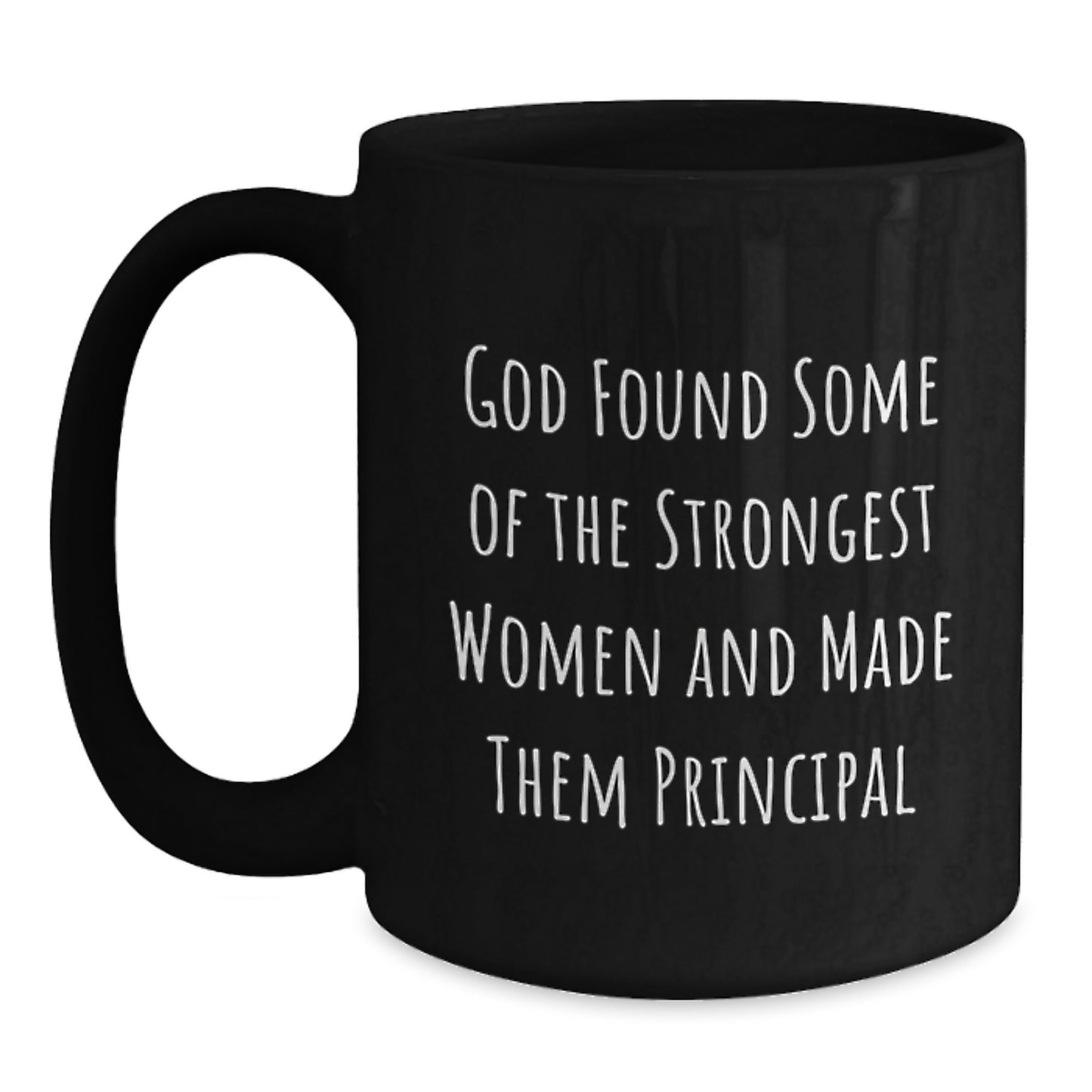 Funny Principal Gifts for Men Women Coworkers Friends Family - Black Coffee Mug with Inspirational Quote - Main