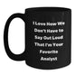 Funny Analyst Gifts from Friends, Inspirational Quote Black Coffee Mug, Gifts for Graduation, Perfect for Coworkers - Main