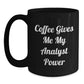 Funny Analyst Gifts from Men, Black Coffee Mugs, Christmas Unique Gifts for Analysts - Main