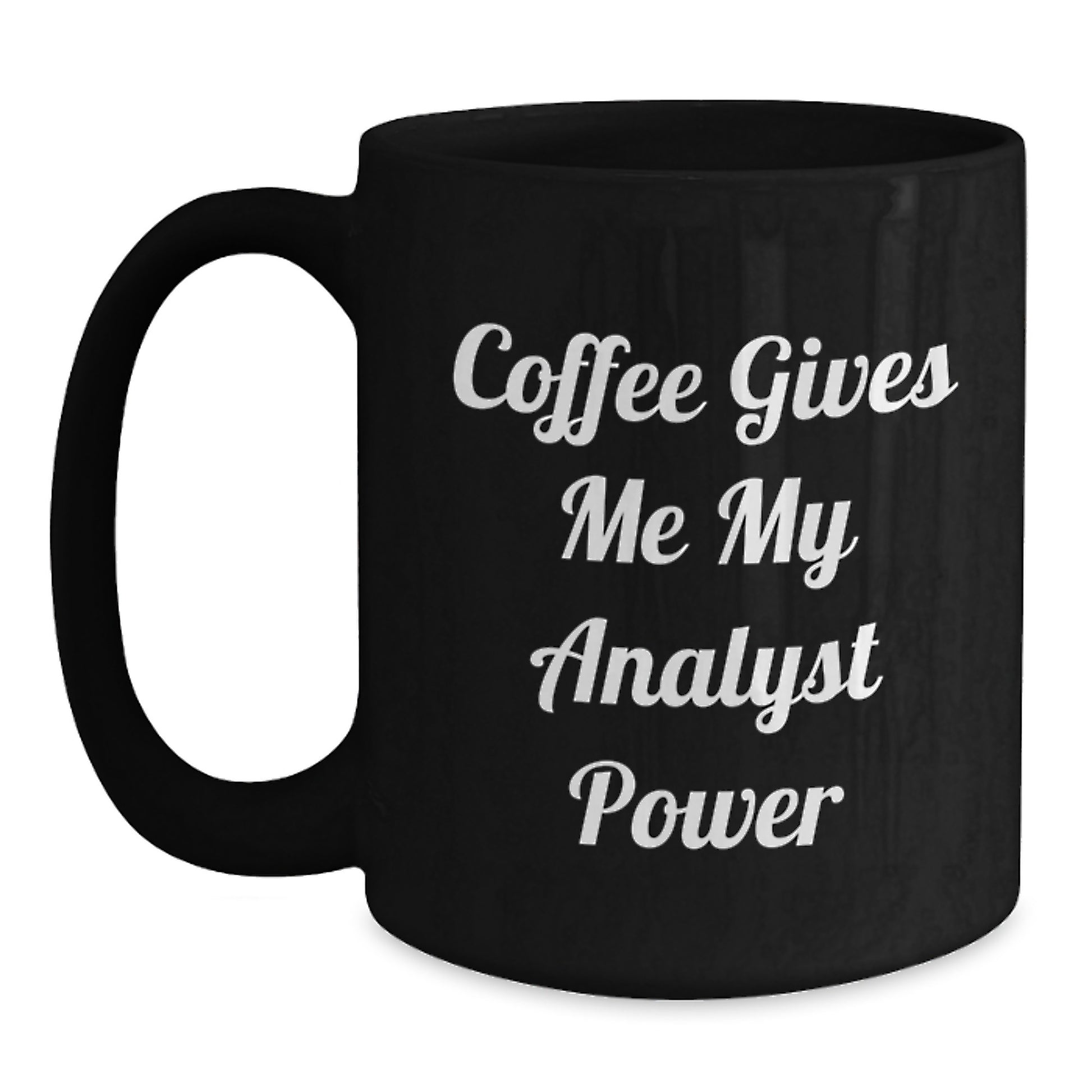 Funny Analyst Gifts from Men, Black Coffee Mugs, Christmas Unique Gifts for Analysts - Main