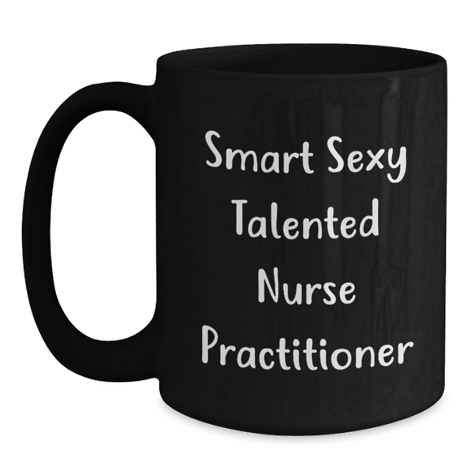 Nurse Practitioner Funny Gifts, Inspirational Quote Black Coffee Mug, Gifts from Friends for Nurse Practitioner Birthday, Talented Nurse Perfectly Brewed - Main