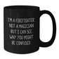 Firefighter Humor Gifts from Friends and Family for Graduation Unique Firefighter Black Coffee Mug, 'I'm A Firefighter. Not A Magician...' - Additional