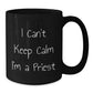 Funny Priest Gifts, Men, Christmas Unique Gifts, I'm A Priest Black Coffee Mug, Perfect - Additional
