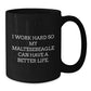 Maltese Dog Lovers Funny Quote Black Coffee Mug Gifts for Birthday, Gifts from Family, Friends, or Coworkers - Additional