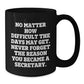 Funny Secretary Quote Black Coffee Mugs Christmas Unique Gifts from Friends and Family - Additional