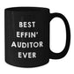 Funny Gift for Auditors, Best Effin' Auditor Ever Quote on Black Coffee Mug, Perfect for Christmas Unique Gifts from Friends and Family - Additional