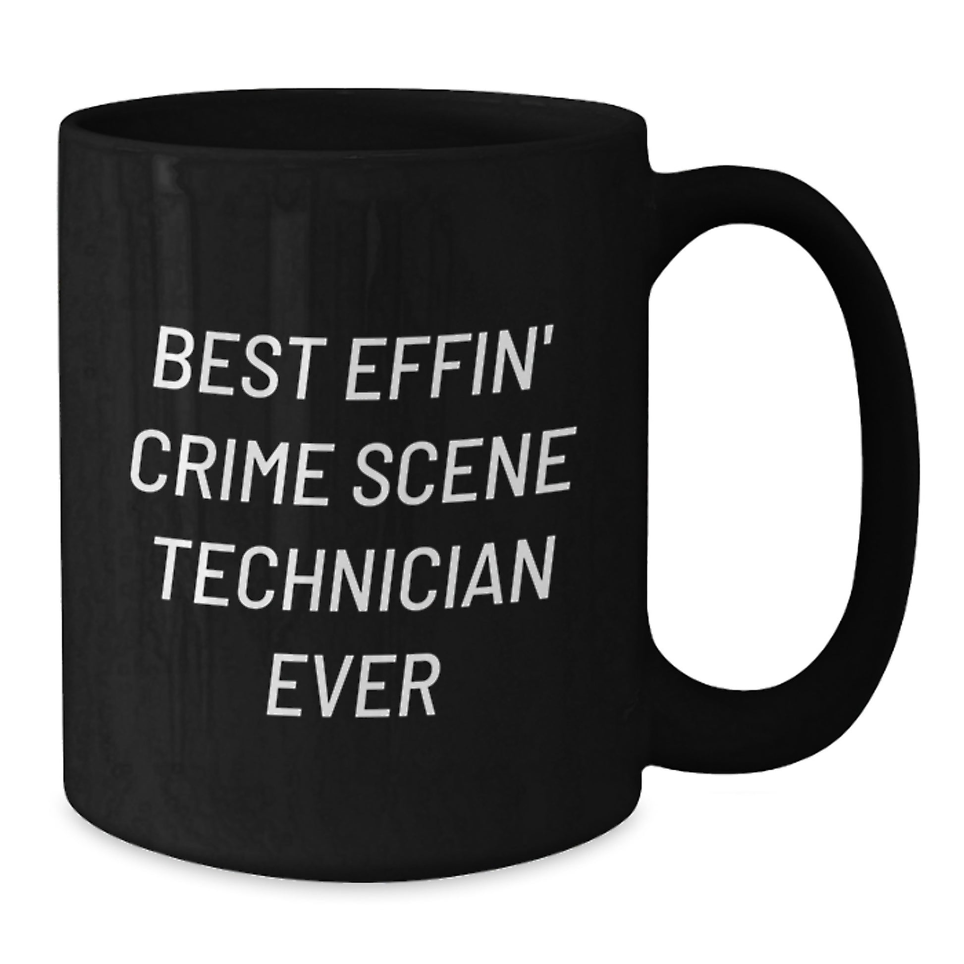 Gifts from Men for Crime Scene Technician Enthusiasts, Funny Black Coffee Mug for Work, Unique Christmas Unique Gifts for Him - Additional