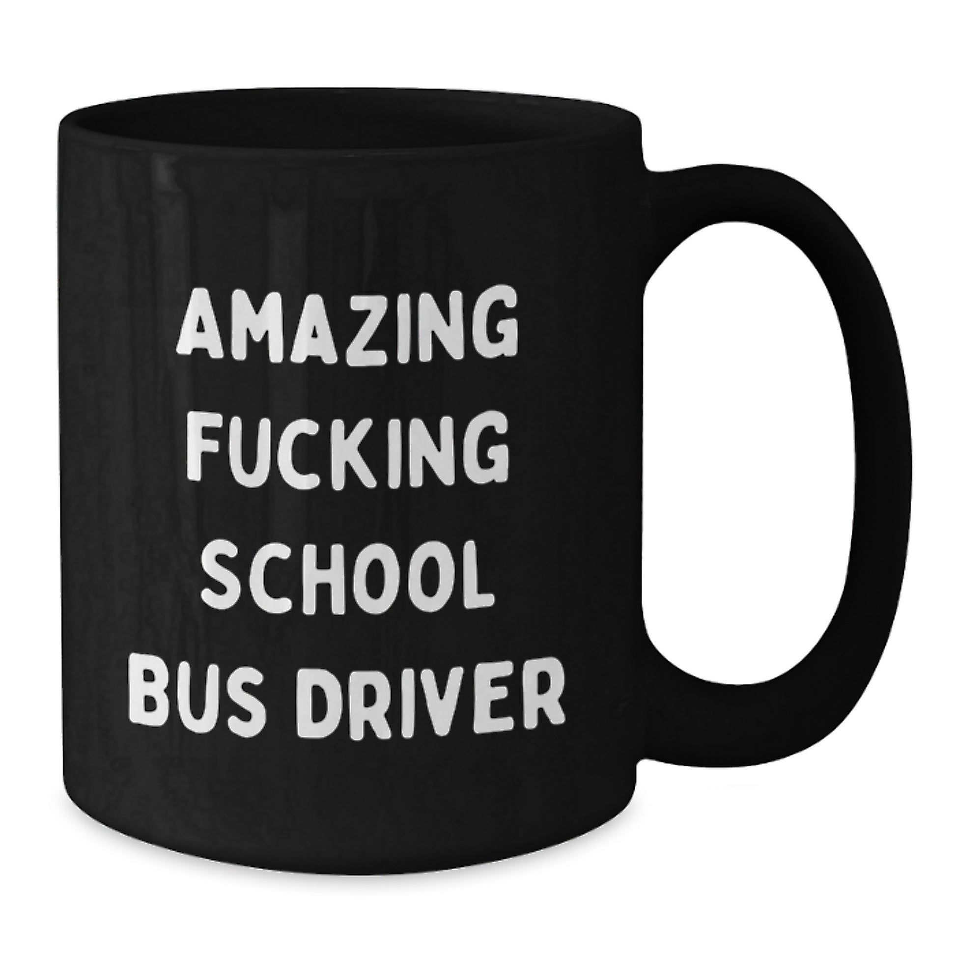 Funny School Bus Driver Black Coffee Mugs for Christmas Unique Gifts from Men to School Bus Driver Friends - Additional