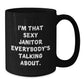 Funny Janitor Gifts for Men Christmas Unique Black Coffee Mugs from Friends - Sexy Janitor Quotes - Additional