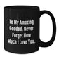 Goddad Gifts from Men to Their Amazing Fathers - Unique Black Coffee Mugs for Christmas - Additional
