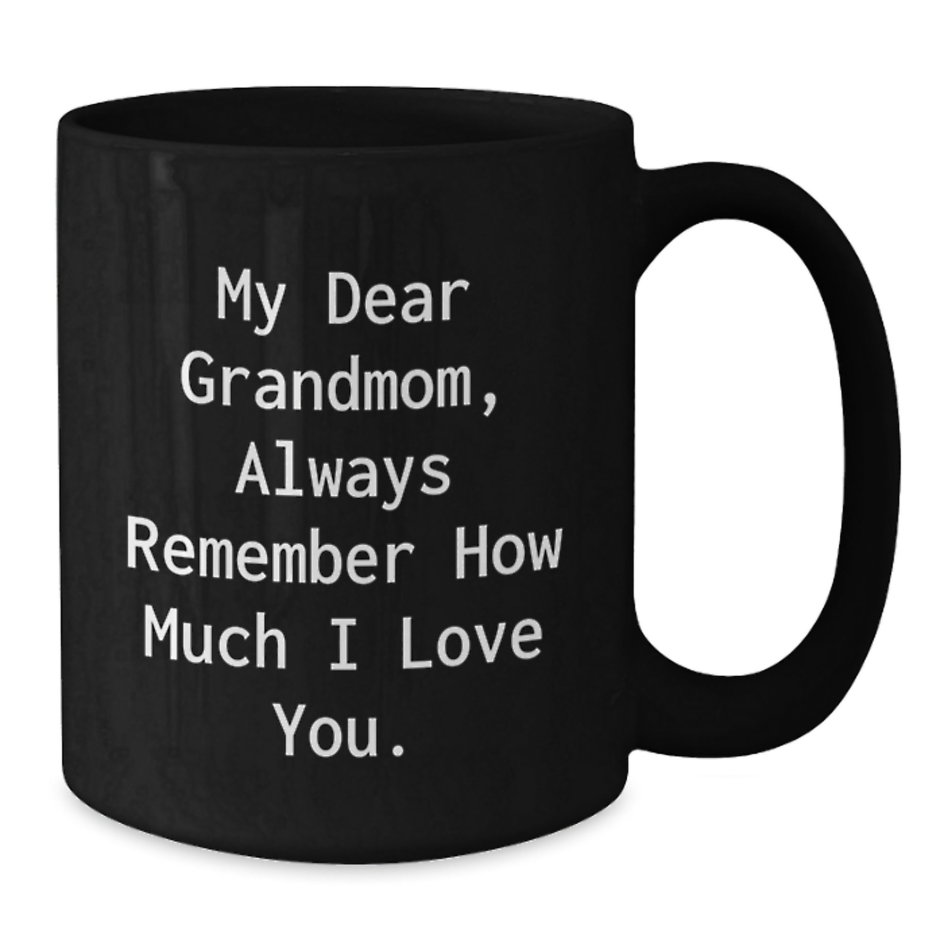 Funny Grandmom Gifts for Christmas Unique Black Coffee Mugs from Family to Mom - Additional