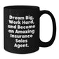 Inspiring Insurance Sales Agent Gifts, 'Dream Big, Work Hard' Black Coffee Mug for Birthday, Gifts from Friends to Insurance Sales Agent - Additional