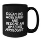 Funny Mixologist Gifts from Men to Friends - Become an Amazing Mixologist Black Coffee Mug - Inspirational Quote for Christmas Unique Gifts - Additional