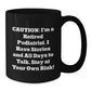 Funny Podiatrist Gifts from Friends and Family - Stay at Your Own Risk! Black Coffee Mug for Graduation - Additional