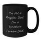 Funny 'I'm Not A Regular Dad. I'm A Yorkshire Terrier Dad.' Gifts for Men Yorkshire Terrier Dog Lover Black Coffee Mug Christmas Unique Presents - Additional