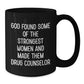 Funny Inspirational Drug Counselor Gifts from Women, Black Ceramic Coffee Mug, Perfect for Christmas Unique Presents - Additional