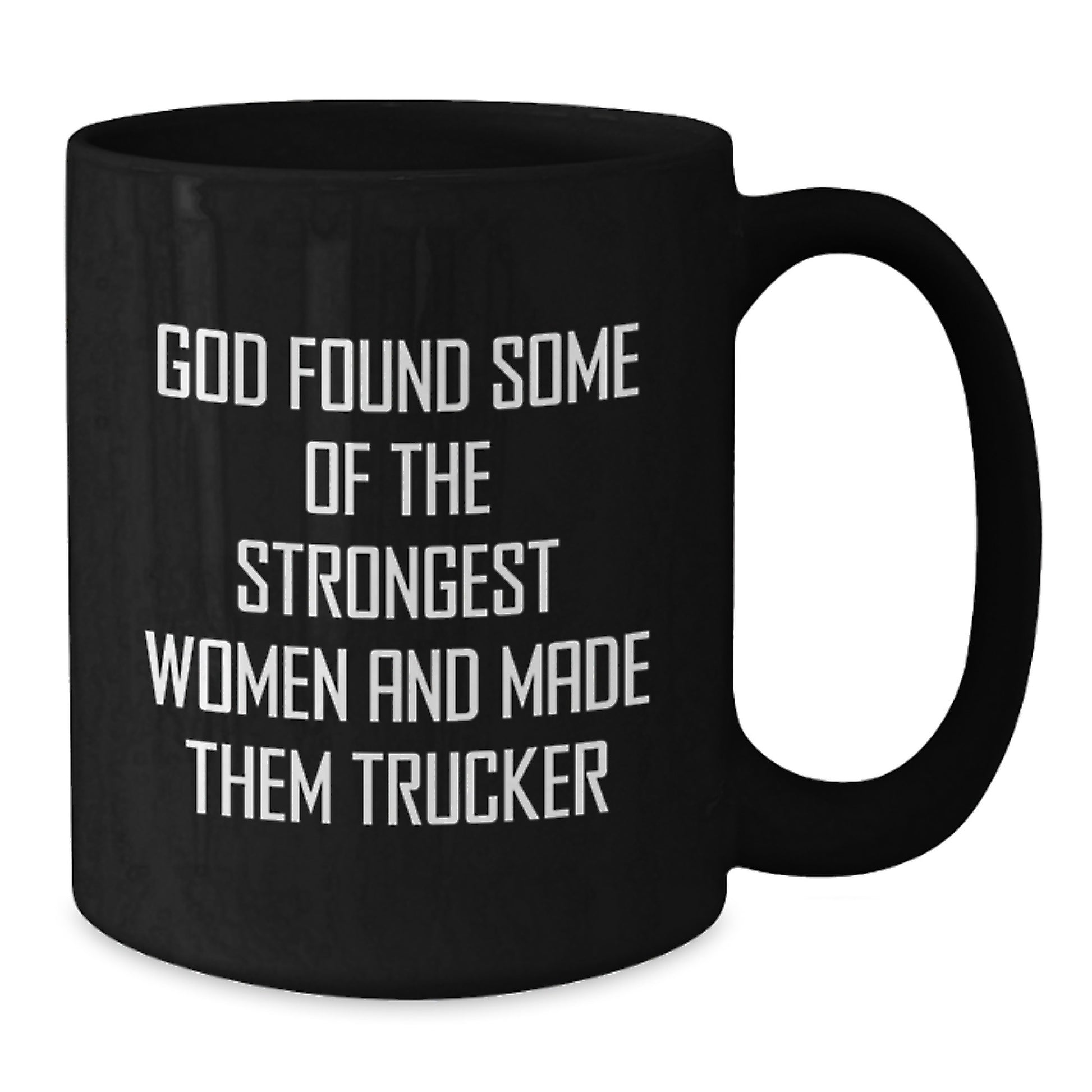 Funny Trucker Gifts from Men - Black Coffee Mug for Trucker Women Coworkers Christmas Unique - Additional