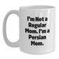 Funny Persian Cat Mom White Coffee Mug, Gifts from Mom to Persian Cat Lover, Birthday Unique Gifts for Friends, White Ceramic Mug with 11oz or 15oz Capacity, Microwave and Dishwasher Safe - Main