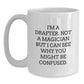 Funny Drafter Gifts from Friends, Coworkers, or Family - White Coffee Mug for Birthday - Main
